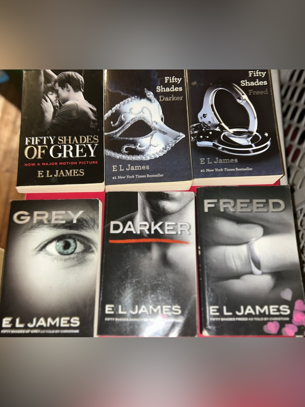 Complete Fifty Shades both perspectives set by E L James - l